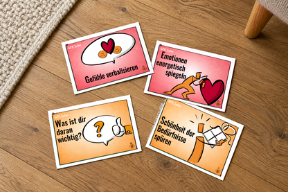 Coachingkarten als Ergänzung zu den GFK-Bodenankern (A6)