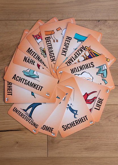 Illustrierte Bedürfniskarten Sets