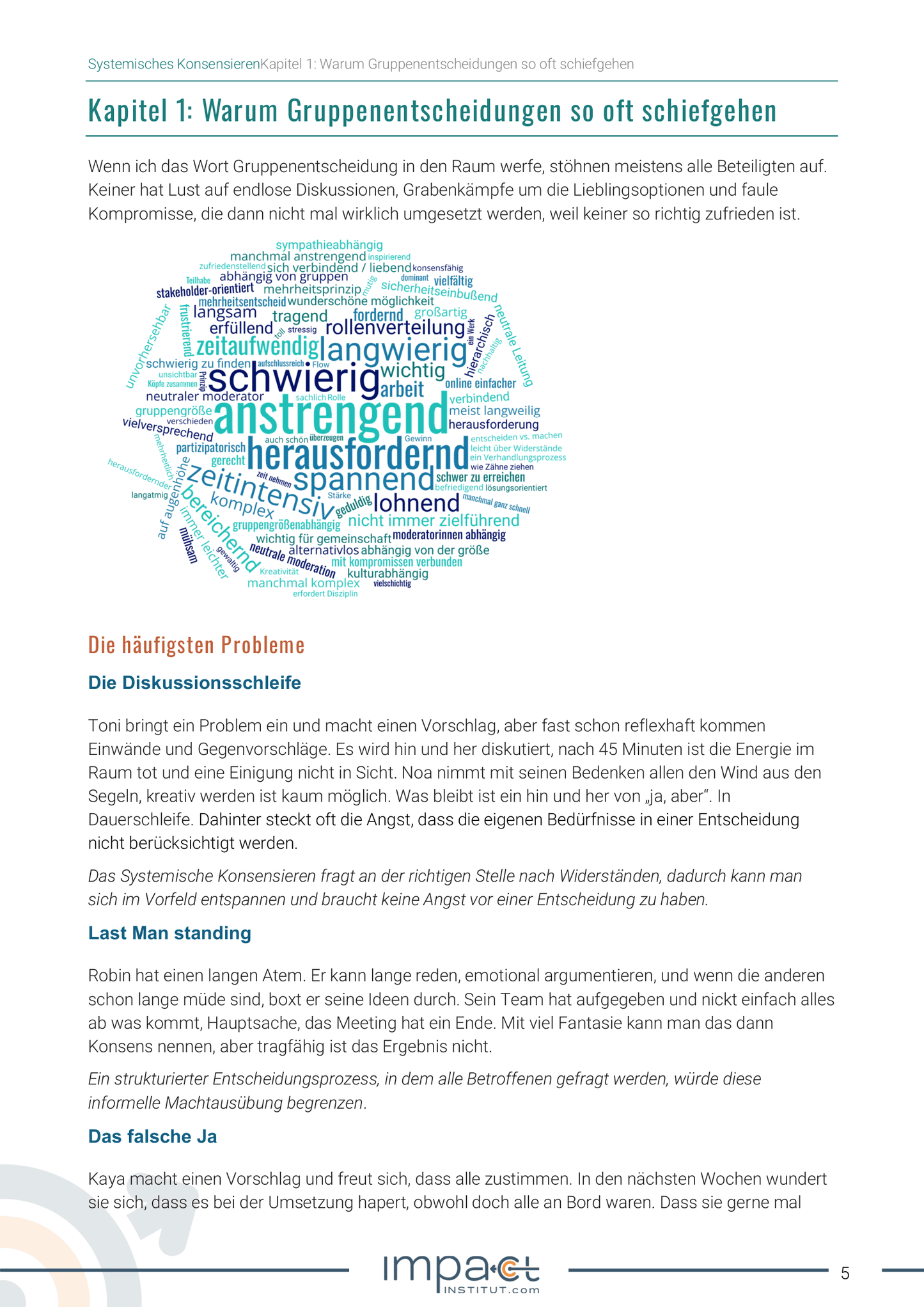 Gebundenes Handout - Systemisches Konsensieren