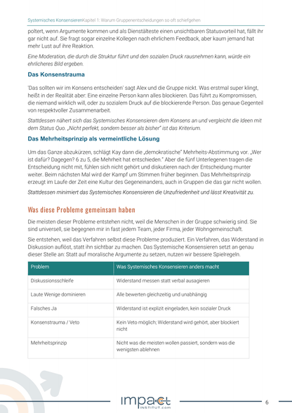 Gebundenes Handout - Systemisches Konsensieren