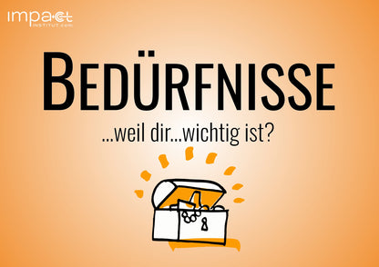 Bodenanker-Karte Bedürfnisse mit Schatzkisten-Symbol: weil dir ... wichtig ist?