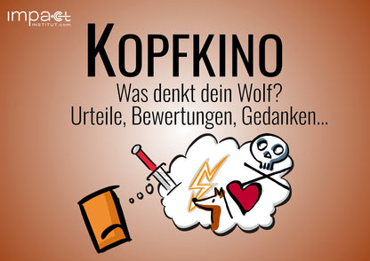 Bodenanker-Karte Kopfkino: Was denkt dein Wolf? Urteile, Bewertungen, Gedanken